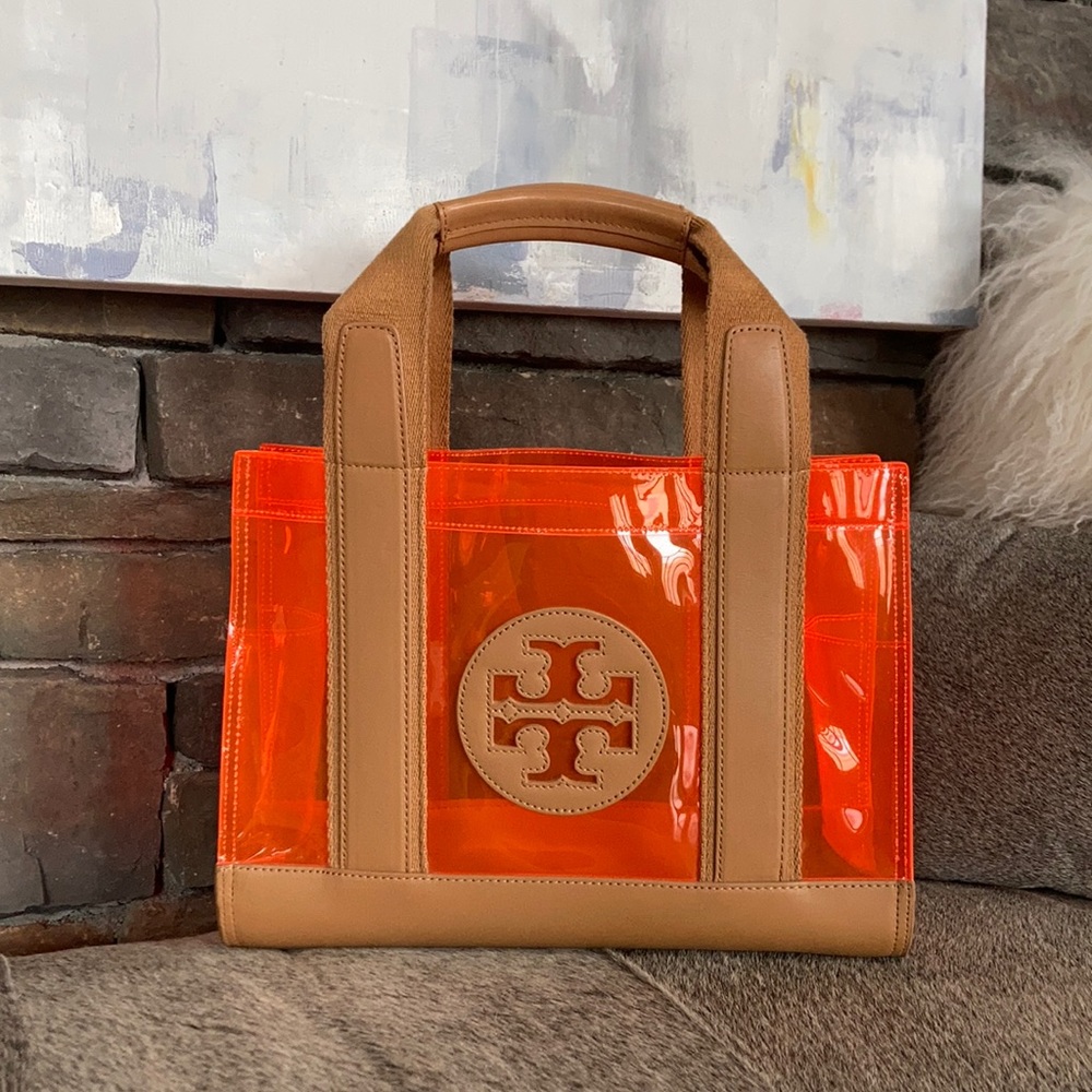 Tory Burch Leather Trim PVC Tote